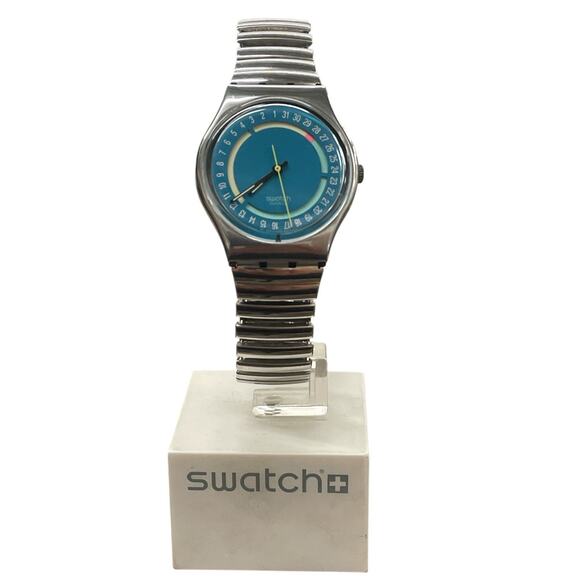 Swatch Watch STOPLIGHT GY402 1990 Standard Gents Flex Band Rare Swiss Quartz - Picture 2 of 5